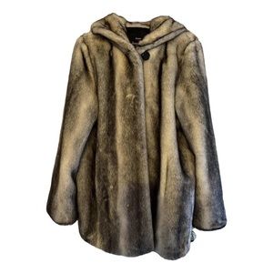 Dennis basso faux fur coat